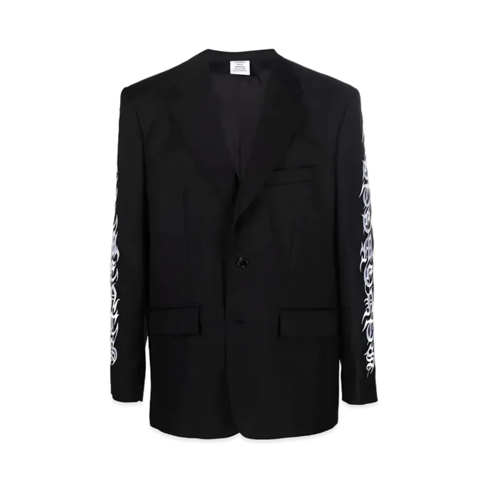 VETEMENTS Enbridery Single Jacket "Black"