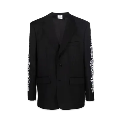 VETEMENTS Enbridery Single Jacket "Black"