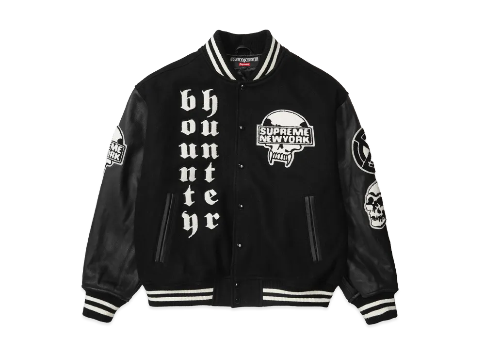 Supreme x BOUNTY HUNTER Varsity Jacket "Black"