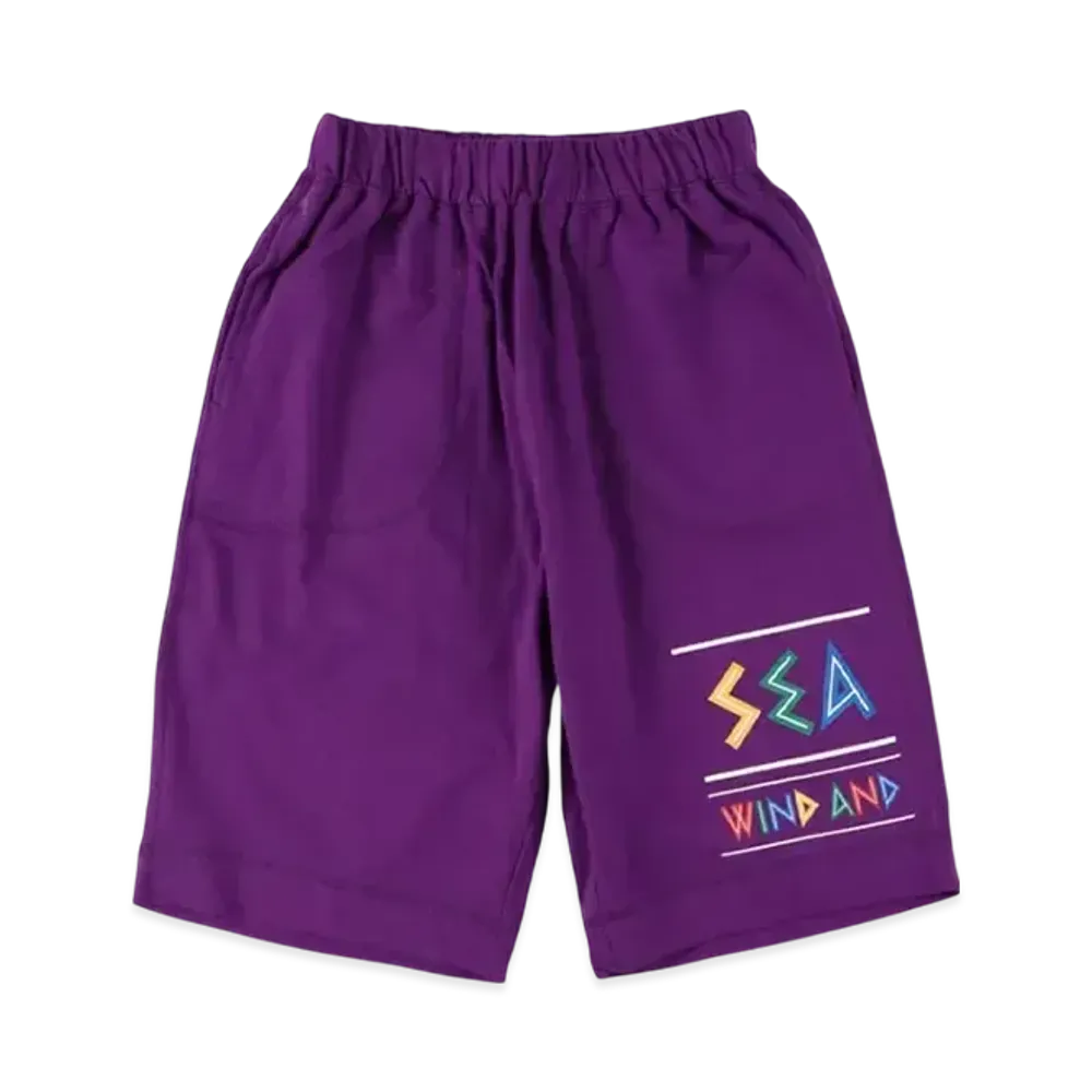 WIND AND SEA Zulu-Tongue Sweat Shorts Purple