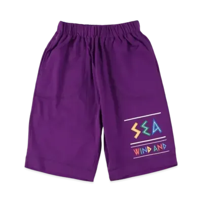 WIND AND SEA Zulu-Tongue Sweat Shorts Purple