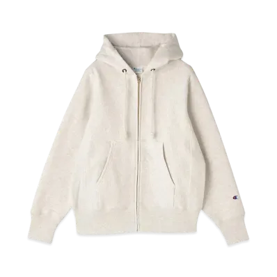 Champion Reverse Weave Zip Hooded Sweatshirt "Oatmeal"