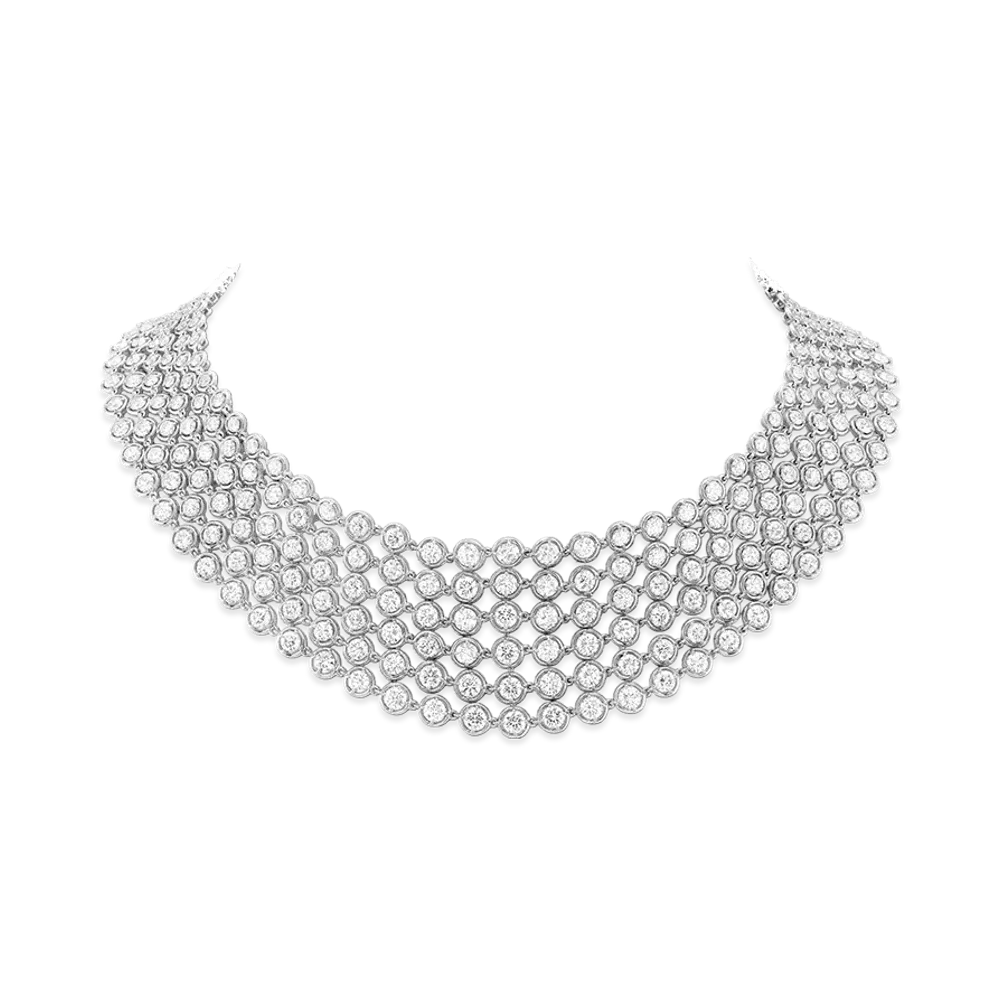 Van Cleef & Arpels Palmyre necklace "18K White gold/Diamond"