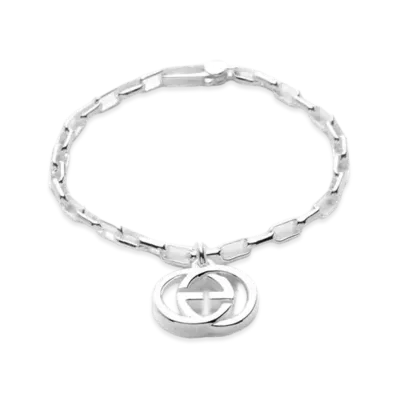 GUCCI Interlocking Bracelet "Silver"