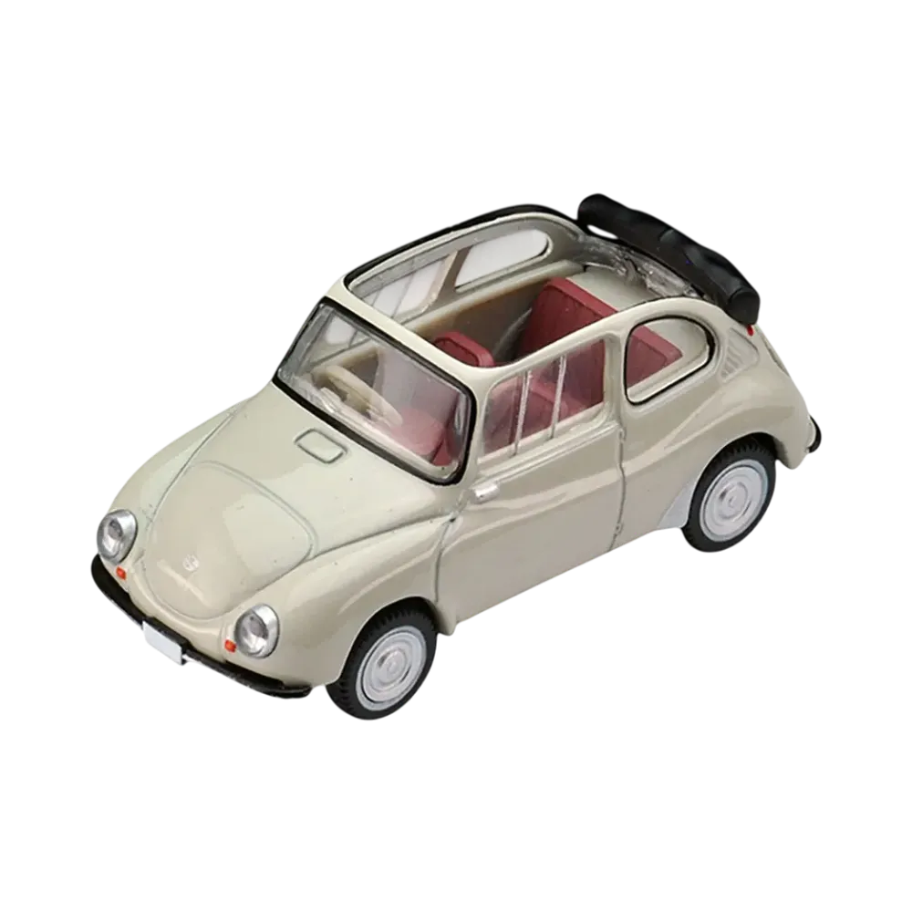 TOMYTEC "TOMICA LIMITED VINTAGE" 1/64 LV-182b Subaru 360 Convertible 1961 (Top Opening)