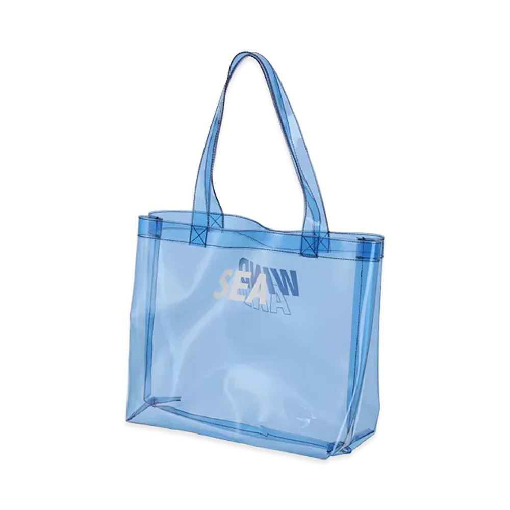 WIND AND SEA x BRIEFING GOLF Sea Clear Bag "Sax Blue"