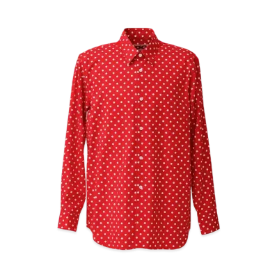 COMME des GARCONS CDG Polka Dot Shirt "Red"