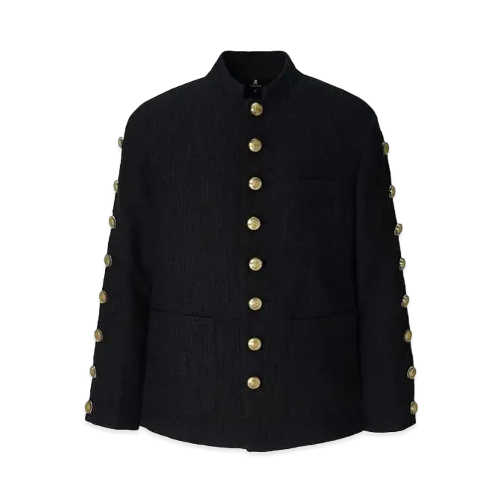 ANREALAGE Mao Collar Button jacket "Black"