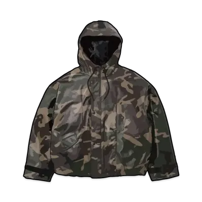 Supreme x Marithe + Francois Girbaud Hooded Leather Flight Bomber Jacket "Camo"