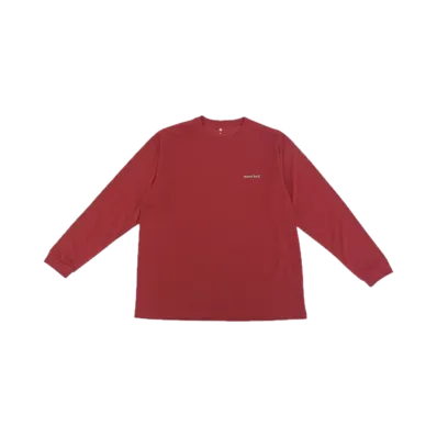mont-bell WIC. Long Sleeve T-Shirt Men's "Wine Red"
