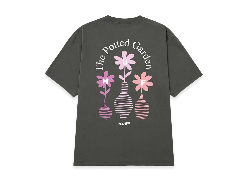 HUF The Potted Garden Tee "Charcoal"