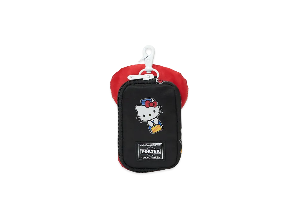 PORTER x HELLO KITTY Multi Pouch "Black"