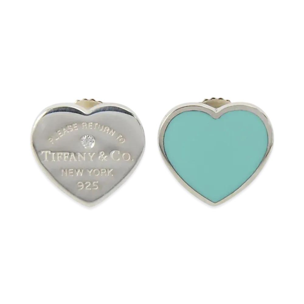Tiffany & Co. Return to Tiffany Mini Diamond Earrings "Tiffany Blue"