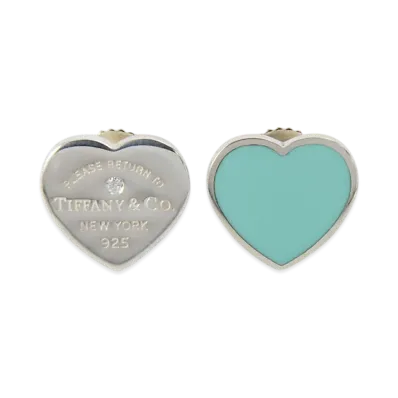 Tiffany & Co. Return to Tiffany Mini Diamond Earrings "Tiffany Blue"