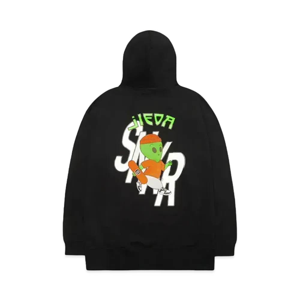 SNKRDUNK × JieDa ALIEN PRINT HOODIE "BLACK"