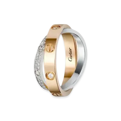 Cartier Love Ring, Diamond-Paved