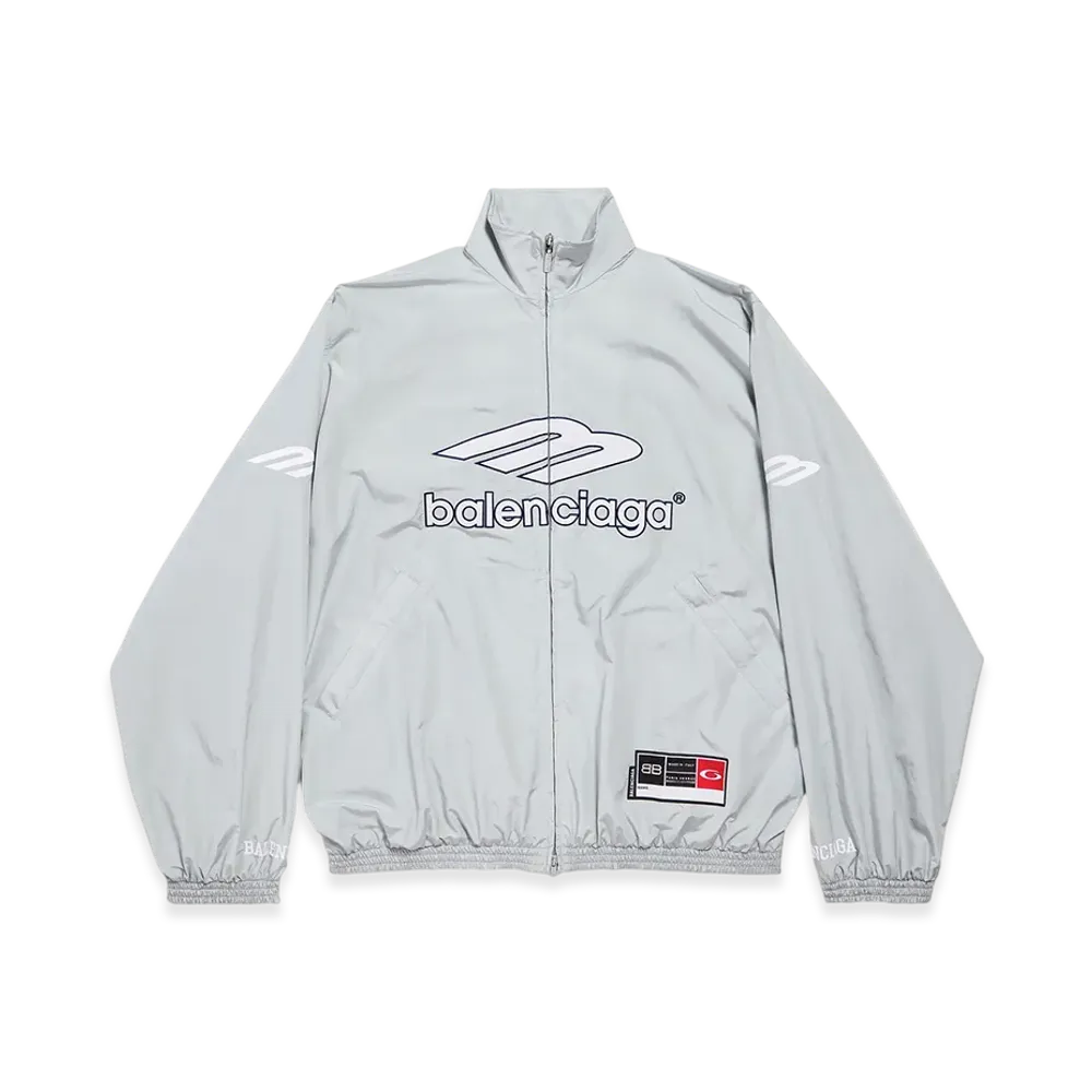 BALENCIAGA 3B Football Tracksuit Jacket "New Grey"