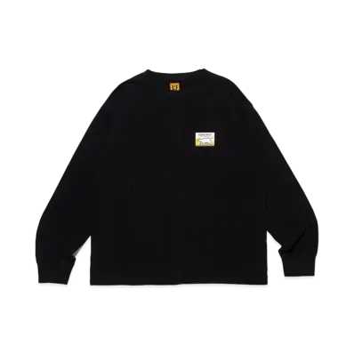 HUMAN MADE Wool Blended L/S T-Shirt "Black"