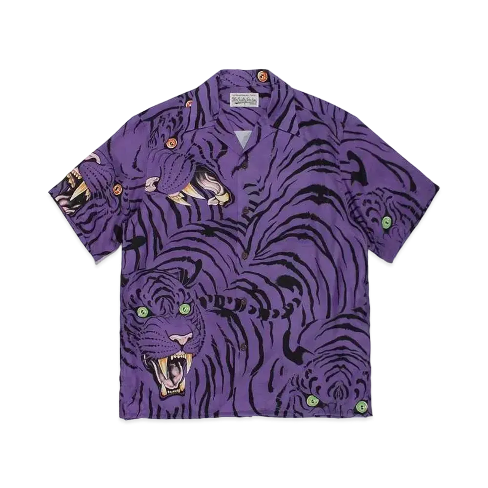 WACKO MARIA TIM LEHI / HAWAIIAN SHIRT "Purple"