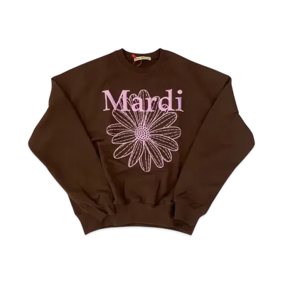 Mardi Mercredi Sweatshirt Flowermardi Needlework "Brown Lavender"