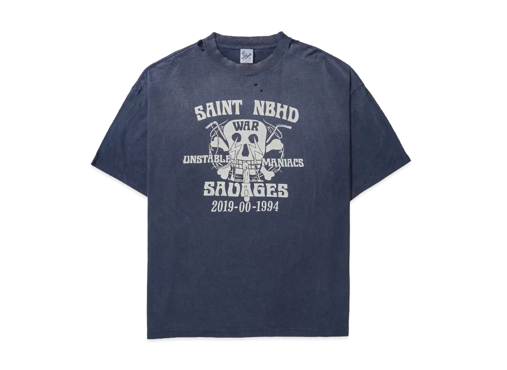 SAINT Mxxxxxx x NEIGHBORHOOD SS Tee STHD.SAINTNBHD "Navy" SM-HR8-0000-C71 / 25119SMN-CSM04S