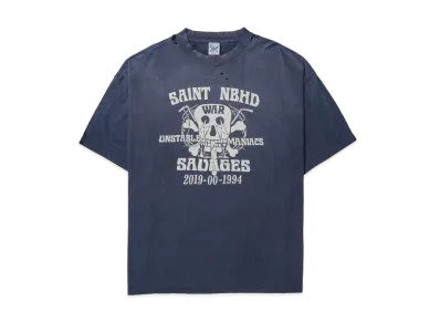 SAINT Mxxxxxx x NEIGHBORHOOD SS Tee STHD.SAINTNBHD "Navy" SM-HR8-0000-C71 / 25119SMN-CSM04S