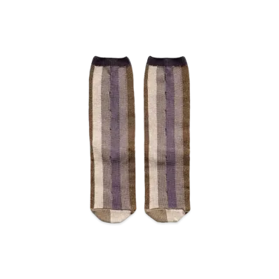 KAPITAL 96 Comfort Punching Socks "Brown"