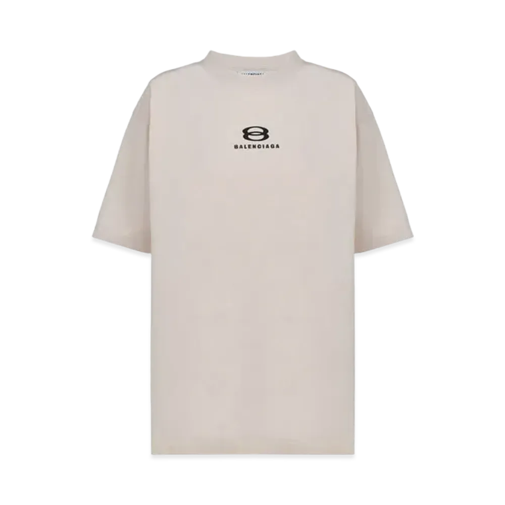 BALENCIAGA Logo T-shirt Oversize Fit "Off White"
