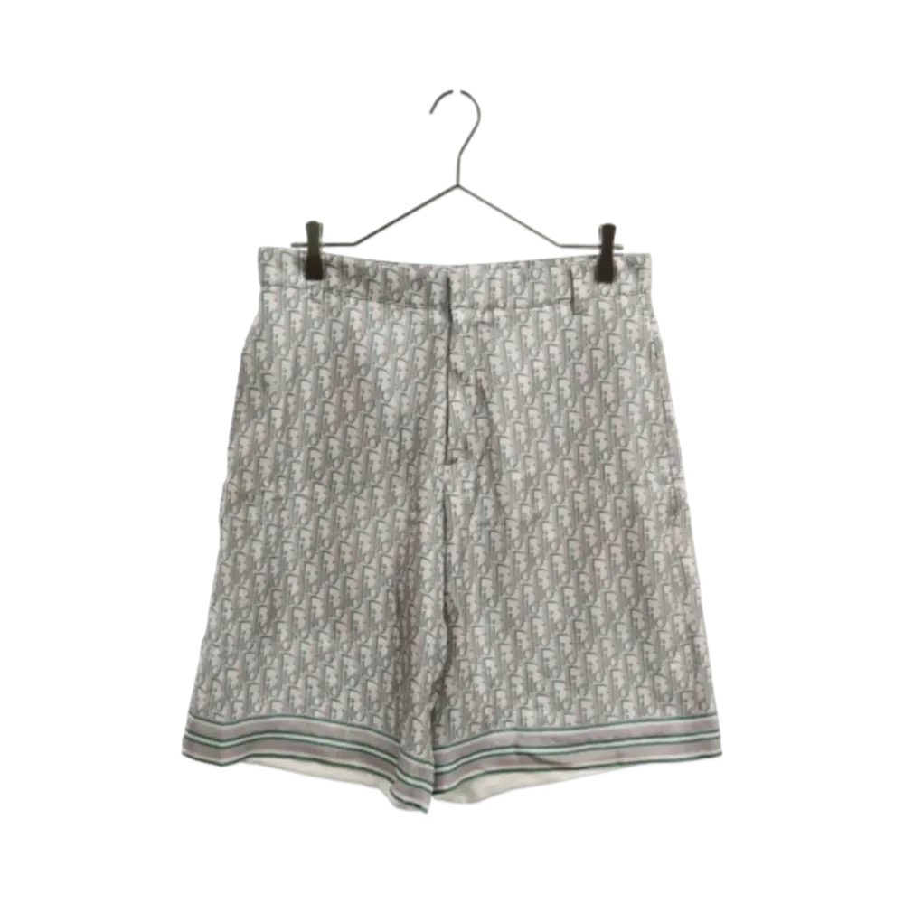 Dior Men's Oblique Pixel Bermuda Shorts "Gray"