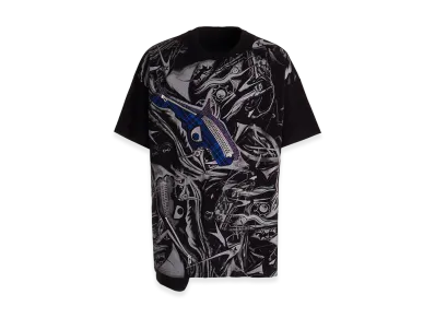 Ground Y x Taro Okamoto Mixed-Media Composition T-shirts ”The Law of the Jungle” "Black"