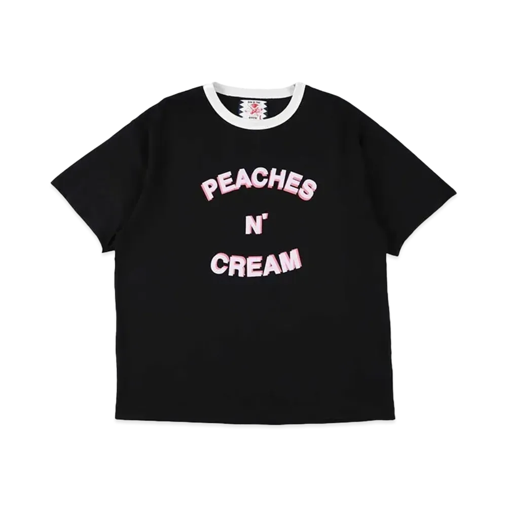 SON OF THE CHEESE PEACHES N' CREAM TEE "BLACK"
