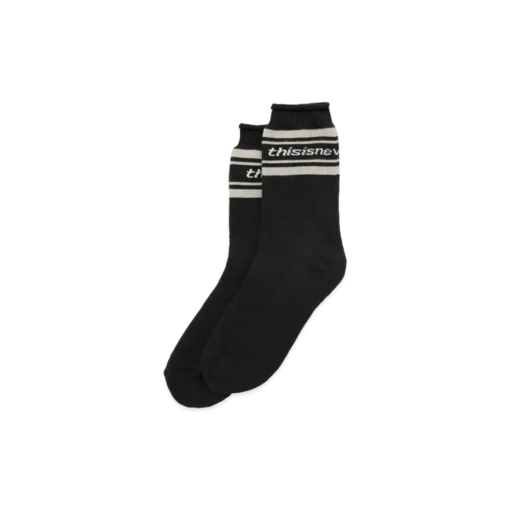 thisisneverthat Striped Socks "Black"