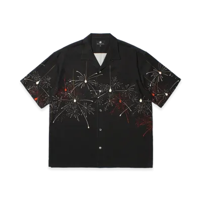 APHRODITEGANG GAKKIN x BUDSPOOL Tsubomibi Hawaiian Shirt "Black"