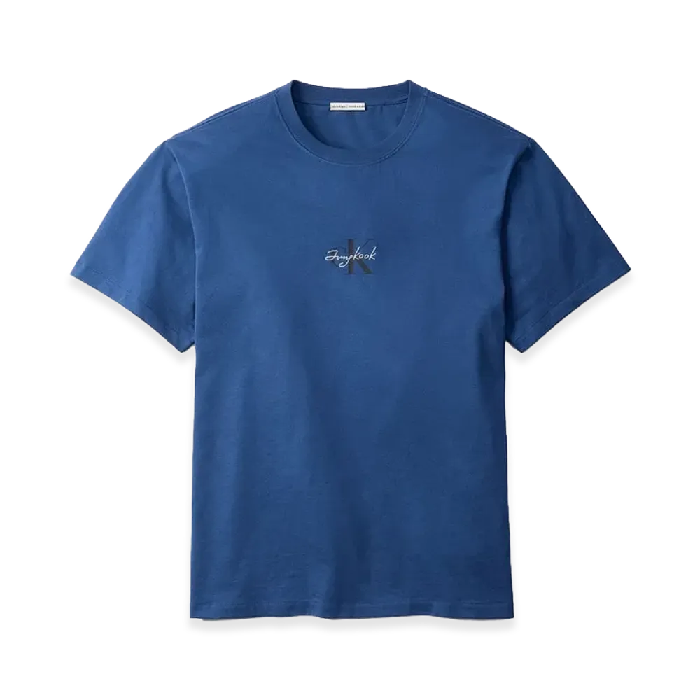 Calvin Klein x Jung Kook of BTS Monologo T-Shirt "Dark Denim Blue"