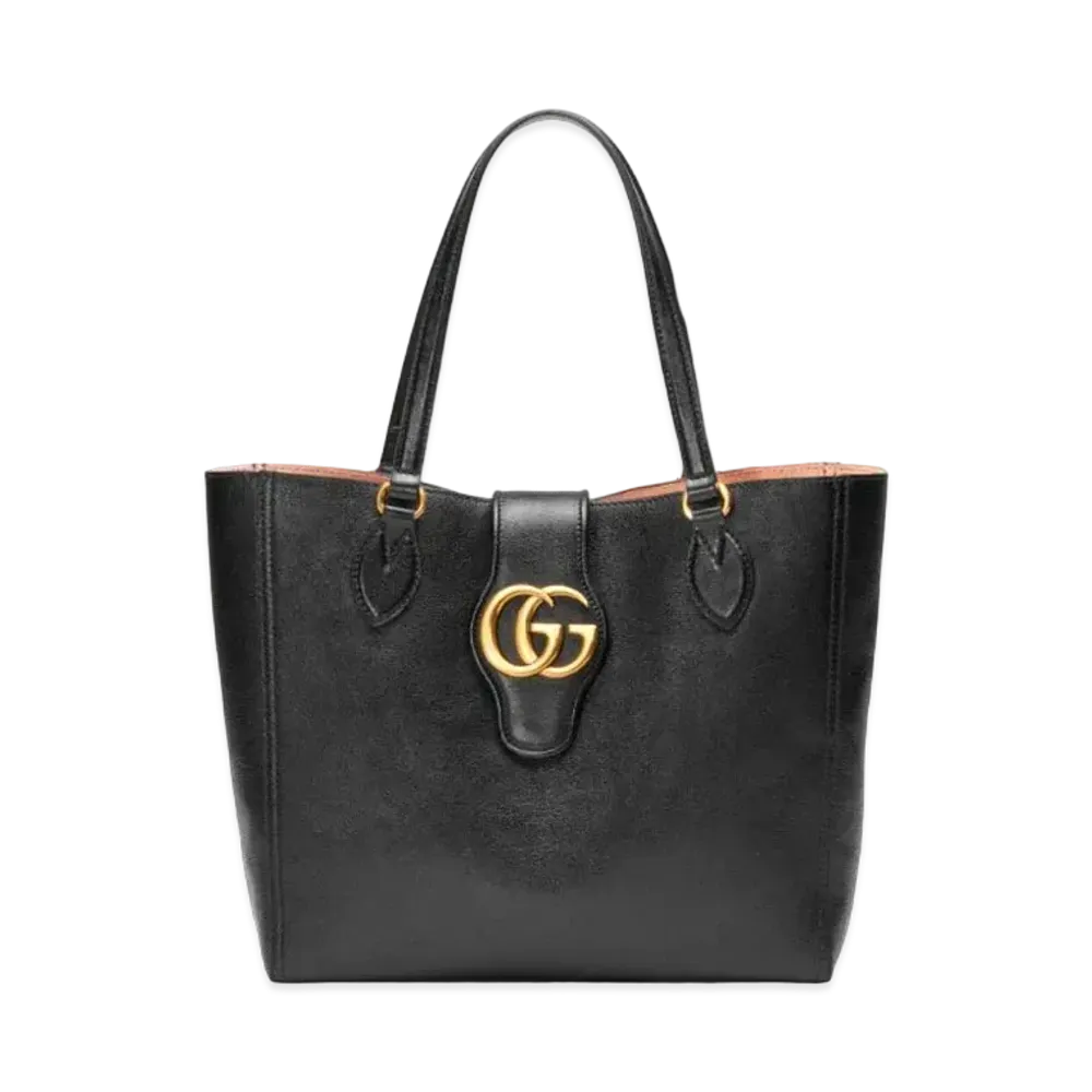 GUCCI Small Tote Bag With Double G "Black"