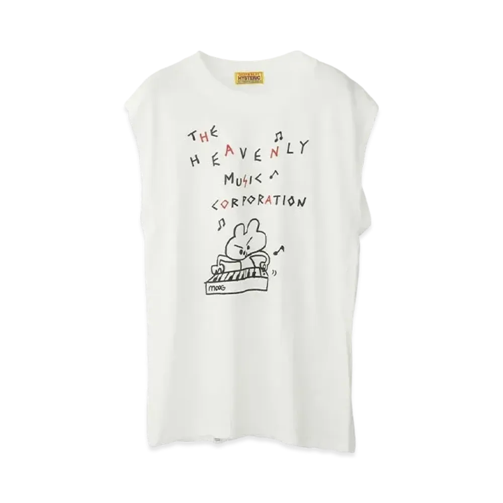 HYSTERIC GLAMOUR Heavenly Music Sleeveless "White"