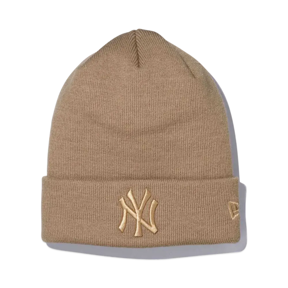 NEW ERA Basic Cuff Knit New York Yankees "Beige"