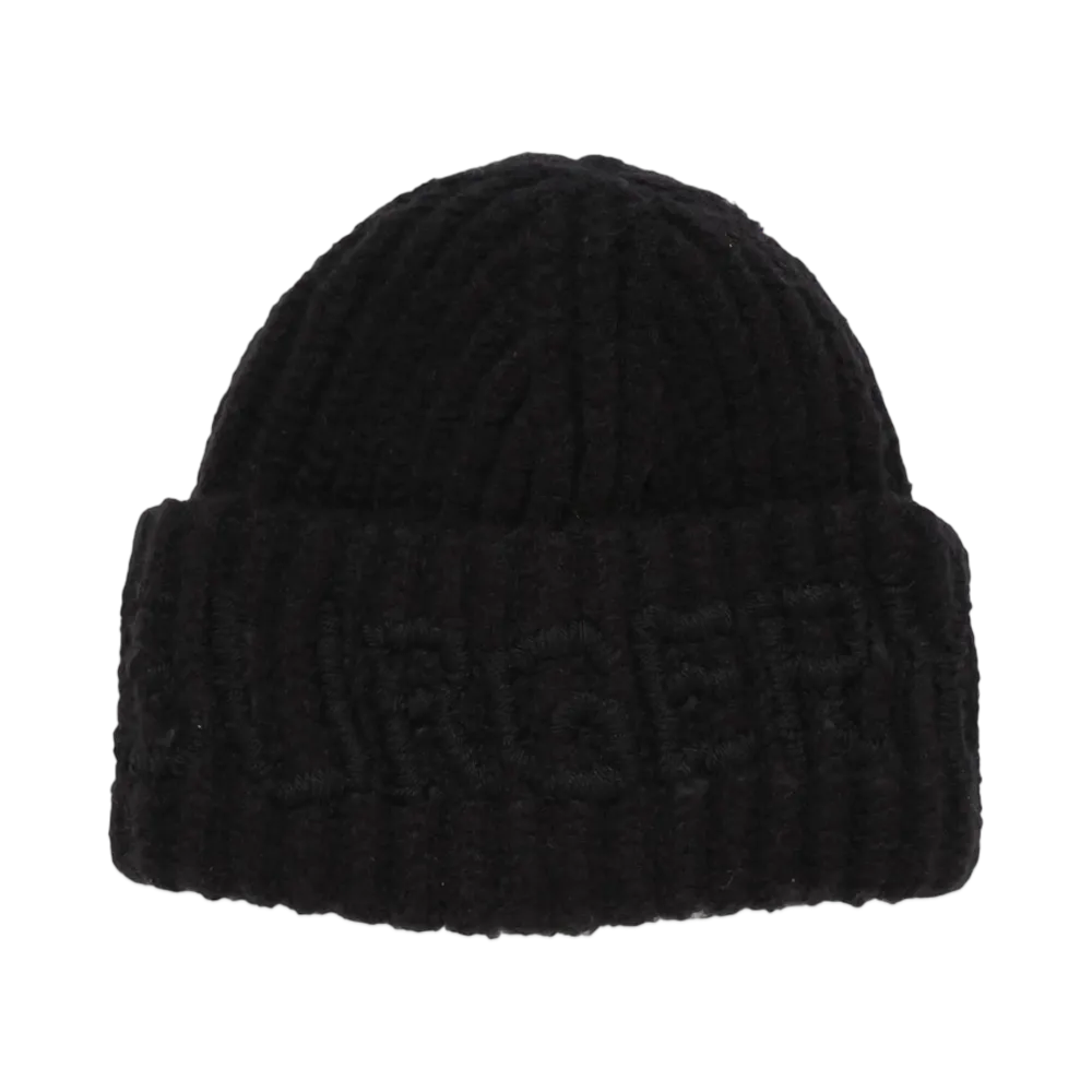SURGERY hand stitch embroidery logo beanie "BLACK"
