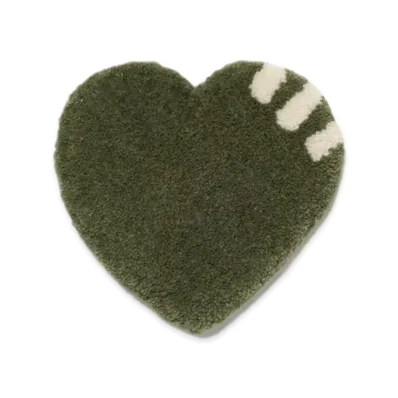HUMAN MADE Heart Rug Coaster "Olive Drab"