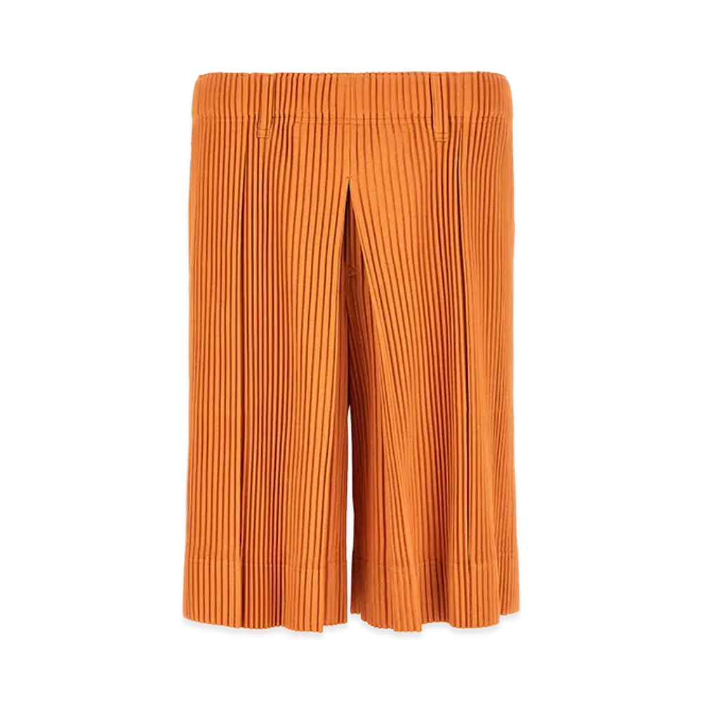 HOMME PLISSE ISSEY MIYAKE tailored Pleats 2 Bermuda Shorts "Orange"