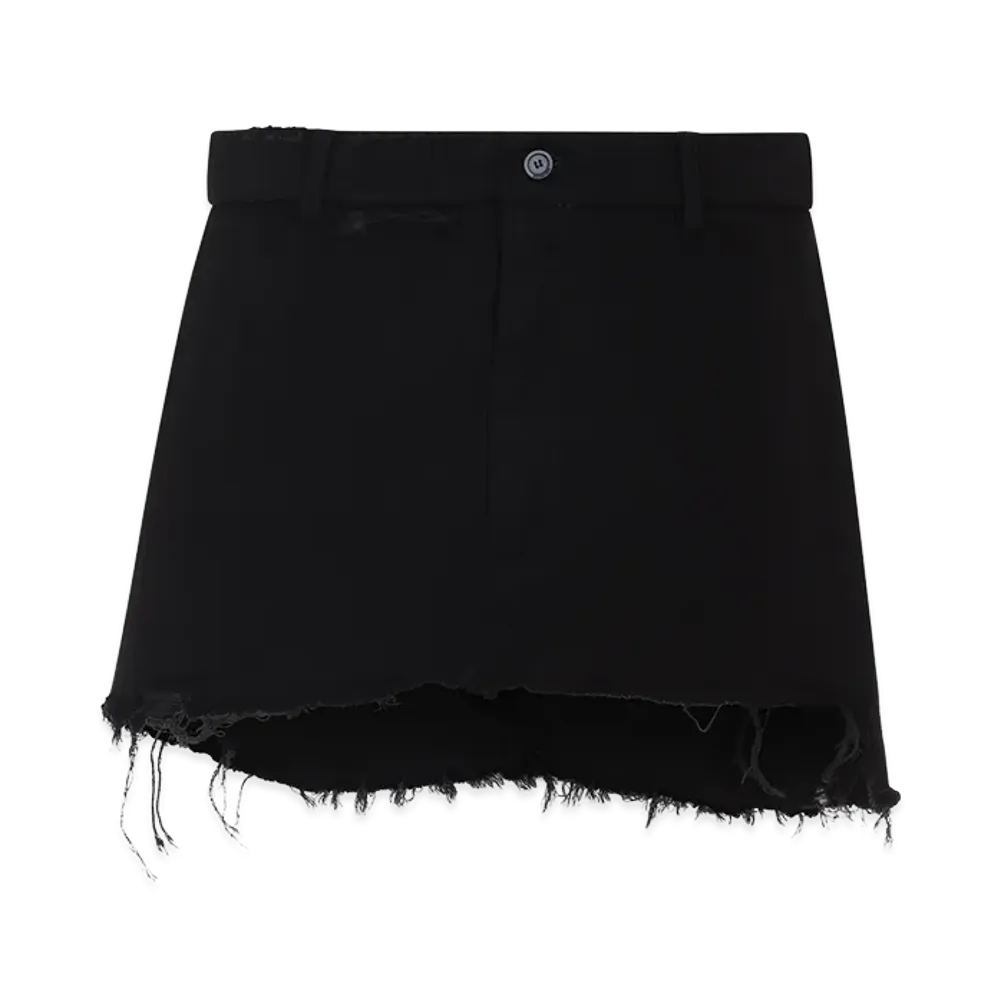 BALENCIAGA Women's Tailored Mini Skirt "Black"