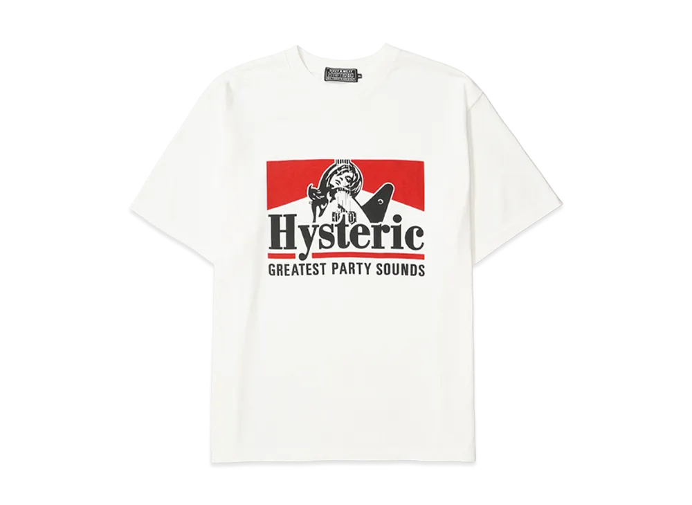 HYSTERIC GLAMOUR Greatest Party Sound T-Shirt "White"