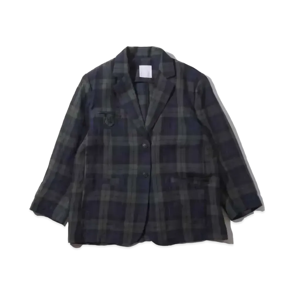 atmos pink Big Linen Jacket Tx "Check"