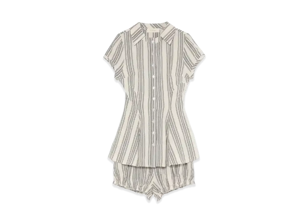 ANDMARY Women's Dorothy Flare Blouse Set Up "Beige"