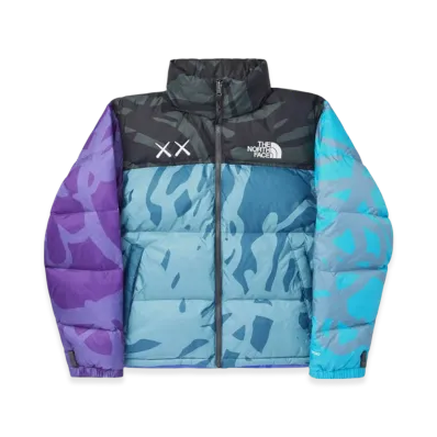 The North Face x Kaws 1996 Retro Nuptse Jacket "Monterey Blue"