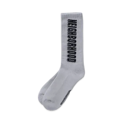NEIGHBORHOOD Logo Socks "Gray"