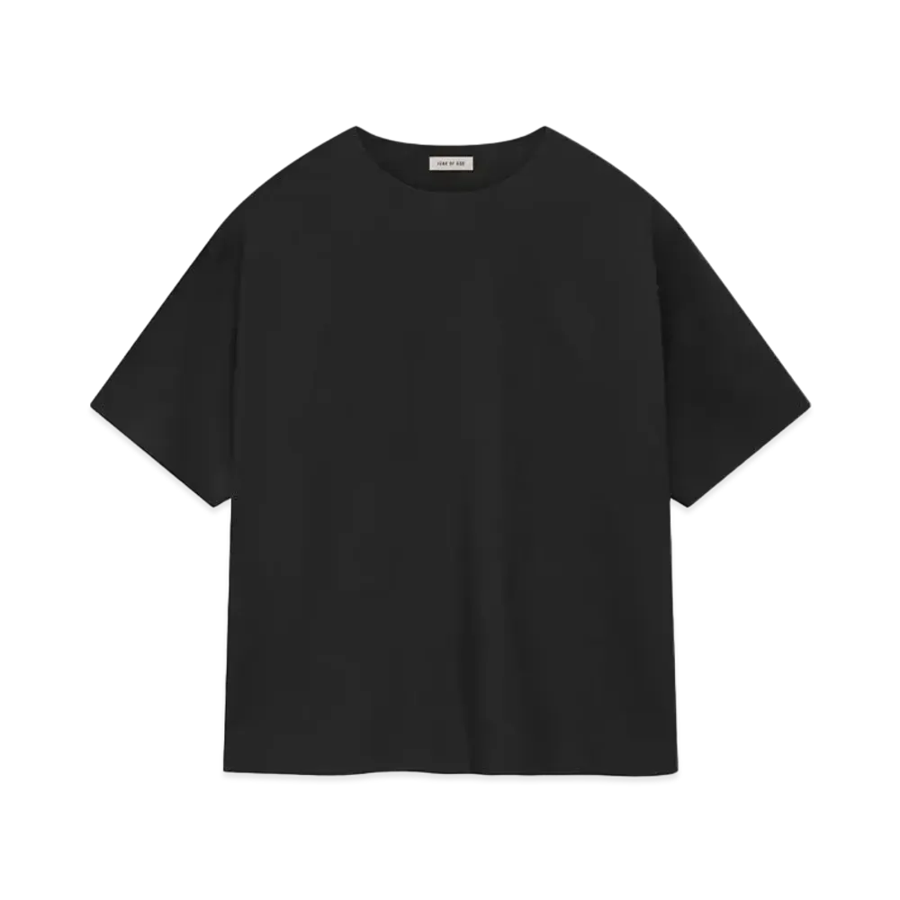 FEAR OF GOD ESSENTIALS Wool Mohair Relaxed Tee "Black"