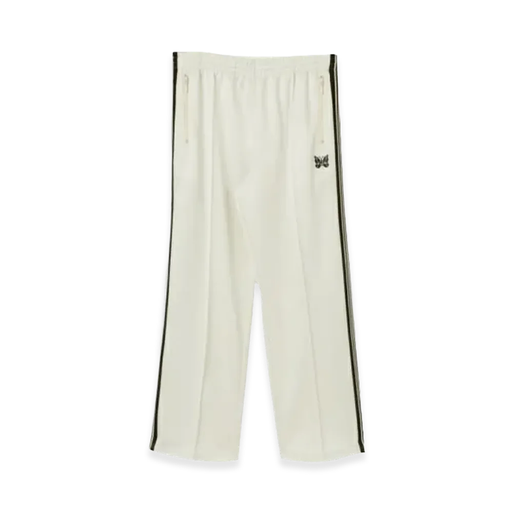 NEEDLES x Urban Research Track Pants Poly Smooth "WhiteBlack"
