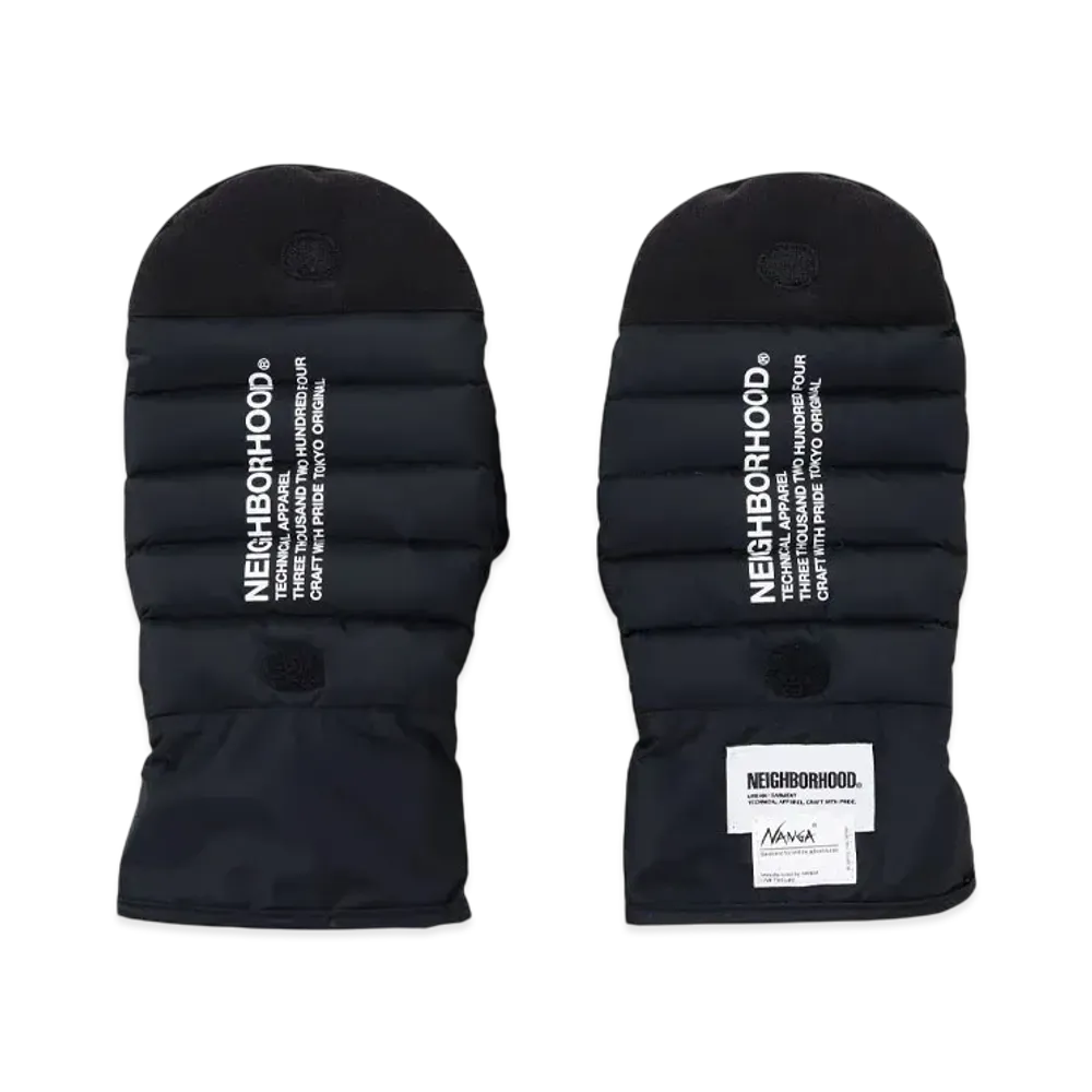 NEIGHBORHOOD x NANGA Down Gloves "Black"