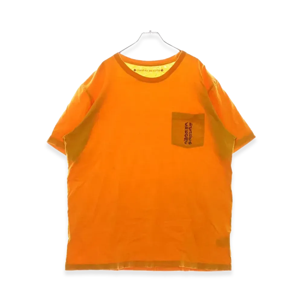 Chrome Hearts Vertical Logo Back Print Pocket S/S T-Shirt "Mustard"